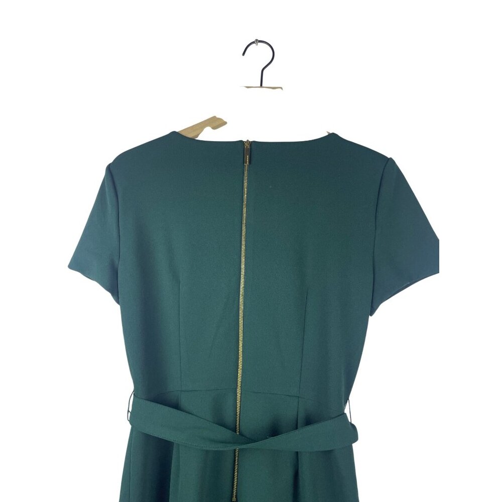 Calvin Klein Faux Wrap Ruffle Short Sleeve Mini Crepe Dress Women's Size 6 NWT - Picture 11 of 12